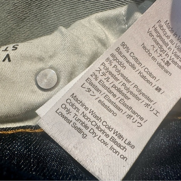 J. Crew ‘9” Vintage Slim Straight Leg Jeans’ in Dark Wash Size 25 Style #BA616 - Picture 8 of 16